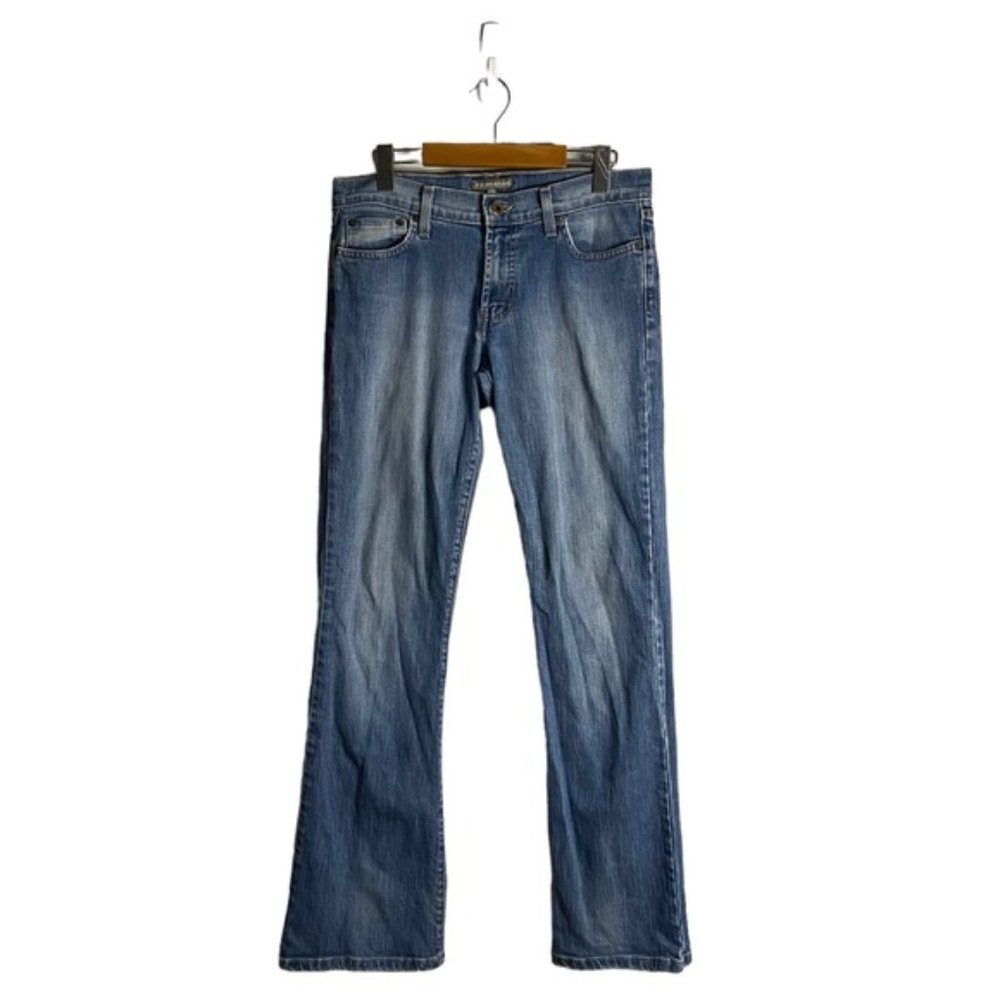 Tristan & Iseut Women's Y2K Vintage Boho Embroidered Flare Denim